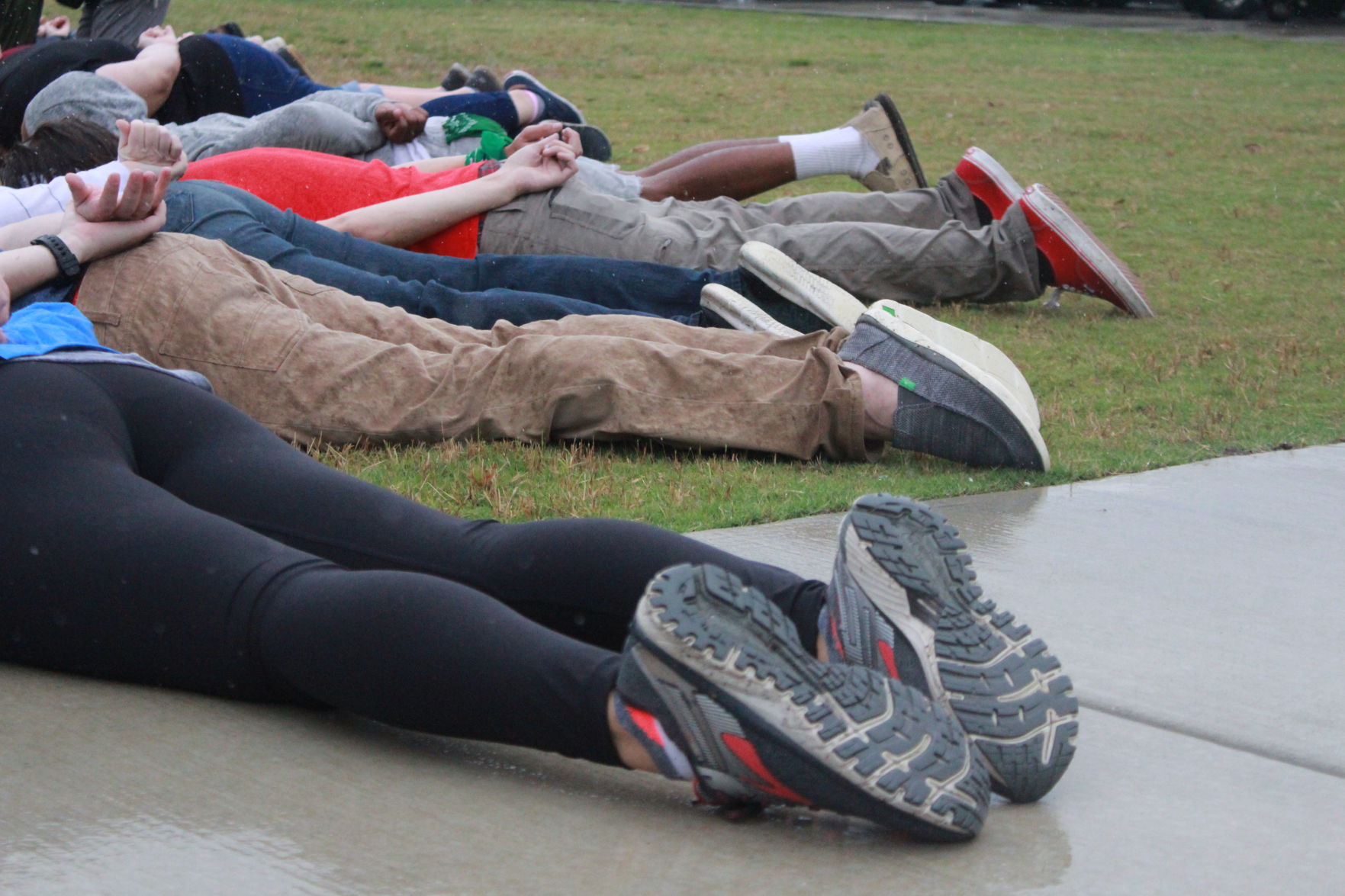Morehead City demonstrators stage ‘die-in’